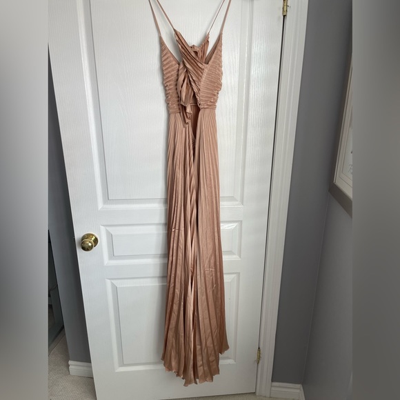 A.L.C Aries Satin Pleated Dress - Picture 6 of 7